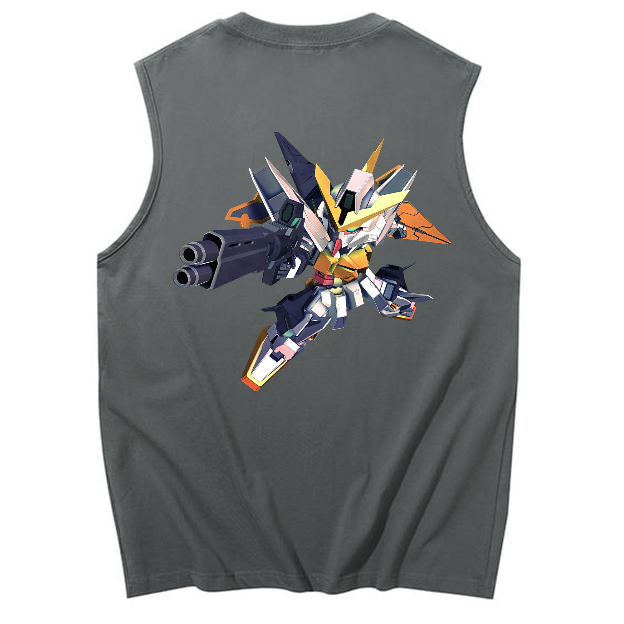 （画像用） 機動戦士ガンダム Mobile Suit Gundam コットン100％タンクトップ（背面プリント）